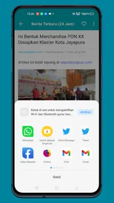 Berita Papua android App screenshot 0