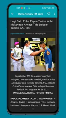 Berita Papua android App screenshot 1