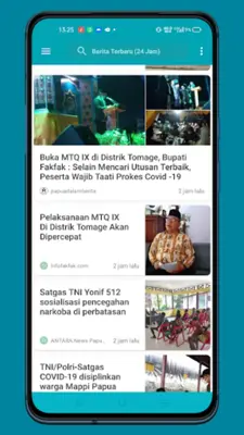 Berita Papua android App screenshot 5